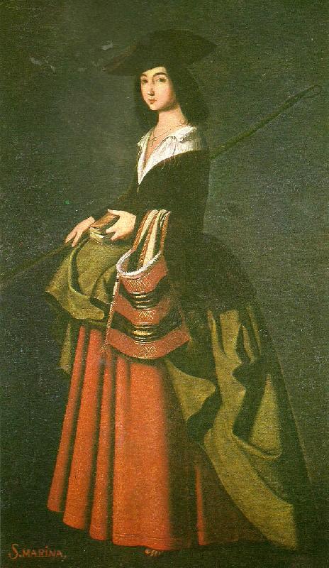 Francisco de Zurbaran st. marina oil painting image